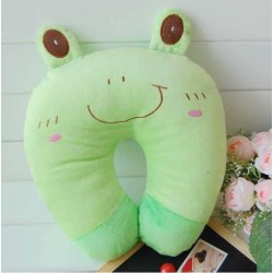 Green Smiley Frog U Shape Feeding & Nursing Baby Neck Pillow